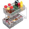 Mind Reader Accessory Organizer, Supply Storage, Makeup, Office, Kitchen, Metal Mesh, 8.25″L x 12.5″W x 12.5″H, Silver(Silver)