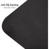 Mind Reader Anti Fatigue Kitchen Mat, Standing Desk Mat, Cushioned Mat, Office, Kitchen, Rubber, 19.5 x 35.25 x 1, Black