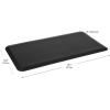 Mind Reader Anti Fatigue Kitchen Mat, Standing Desk Mat, Cushioned Mat, Office, Kitchen, Rubber, 19.5 x 35.25 x 1, Black