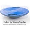 Mind Reader Balance Board, Exercise Equipment, Workout Equipment, Fitness, Balance Trainer, 15.75″L x 15.75″W x 3.75″H, Blue