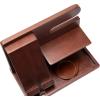 Mind Reader Cell Phone Valet Station, Desk Organizer, Vanity Accessories, Nightstand Organizer, 10″ L x 5.80″ W x 7.25″ H, Brown