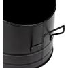 Mind Reader Fireplace Ash Bucket and Shovel, Wood Stove, Fireplace Accessories, Metal, 10″L x 10″W x 11.25″H, 2 pcs, Black(Large)