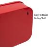 Mind Reader First Aid Box, Emergency Kit, Medical Supply Organizer, Wall Mountable, Metal, 12.25″ L x 9.25″ W x 4.25″ H, Red(3-Compartment)