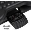 Mind Reader Foot Rest, Under Desk at Work, Ergonomic, Height Adjustable, Office, Plastic, 17″L x 13″W x 6.25″H, Black(Single (Pack of 5))