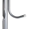 Mind Reader Freestanding Coat Rack, Multi-Hook Organizer for Office or Entryway, Metal, White(Silver)
