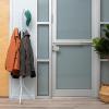 Mind Reader Freestanding Coat Rack, Multi-Hook Organizer for Office or Entryway, Metal, White(White)