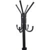 Mind Reader Freestanding Coat Rack, Multi-Tier Organizer for Office and Entryway, Metal, Black(Black)