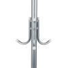 Mind Reader Freestanding Coat Rack, Multi-Tier Organizer for Office and Entryway, Metal, Black(Silver)