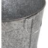 Mind Reader Ice Beverage Bucket for Parties, Wine Bucket, Baby Photos, Galvanized Metal, 19.5″L x 14.25″W x 10.5″H, Silver(Medium)