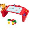 Mind Reader Kids Lap Desk, Activity Tray, Drawing, Stackable, Classroom, Portable, Plastic, 22.25″ L x 10.75″ W x 8.5″ H, Red(Red)