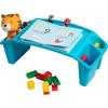 Mind Reader Kids Lap Desk, Activity Tray, Drawing, Stackable, Portable, Plastic, 22.25″ L x 10.75″ W x 8.5″ H, Blue(Blue)