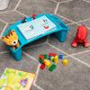 Mind Reader Kids Lap Desk, Portable Activity Tray with Side Storage, Stackable Plastic Desk for Drawing, Snacks, Study, Set of 2, Green(Blue)