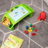 Mind Reader Kids Lap Desk, Portable Activity Tray with Side Storage, Stackable Plastic Desk for Drawing, Snacks, Study, Set of 2, Green(Green)