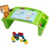 Mind Reader Kids Lap Desk, Portable Activity Tray with Side Storage, Stackable Plastic Desk for Drawing, Snacks, Study, Set of 2, Green(Green)