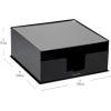 Mind Reader Paper Plate Holder, Covered Dispenser, Dinner Party Essentials, Plate Caddy, Acrylic, 11″ L x 11″ W x 5″ H, Black(Plate Holder)