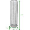 Mind Reader Umbrella Stand, 5.5″L x 5.5″W x 20.5″H, Silver(Silver)