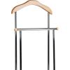 Mind Reader Valet Stand, Clothes Rack, Clothing Organizer, Jacket Hanger, Metal, Wood, 19.75″ L x 11.75″ W x 43″ H, Silver(Silver)