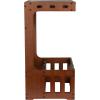 Mind Reader Wine and Wine Glass Rack, Wine Glass Holder, Countertop Bar Organizer, Wood, 13″ L x 10.25″ W x 20″ H, Brown