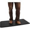 Mind Reader Anti Fatigue Kitchen Mat, Standing Desk Mat, Cushioned Mat, Office, Kitchen, Rubber, 19.5 x 35.25 x 1, Black