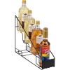 Mind Reader Coffee Syrup Station, Coffee Bar Accessories, Countertop Organizer, Kitchen, Metal, 14″L x 12″W x 15.5″H, Black(Black)