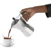Mind Reader French Press Coffee & Tea Maker 27 oz, Glass(Silver)