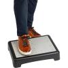 Mind Reader Platform Booster Step, Step Stool for Seniors, Indoor Outdoor, Riser, 17″ L x 13″ W x 3.5″ H, Black and White