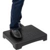 Mind Reader Platform Booster Step, Step Stool for Seniors, Riser, Pliable Surface, 15.75″L x 19.5″W x 3.75″H, Black