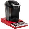 Mind Reader Single Serve Coffee Pod Drawer, 30 Pod Capacity, Countertop Organizer, 10.5″L x 12.75″W x 2.5″H, Black(Red)