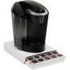 Mind Reader Single Serve Coffee Pod Drawer, 30 Pod Capacity, Countertop Organizer, 10.5″L x 12.75″W x 2.5″H, Black(White)