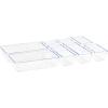Mind Reader 8-Pc Drawer Organizer, Desk Organizer, Interlocking, Storage, Kitchen, Office, White(Clear)