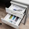 Mind Reader 8-Pc Drawer Organizer, Desk Organizer, Interlocking, Storage, Kitchen, Office, White(White)