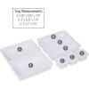 Mind Reader 8-Pc Drawer Organizer, Desk Organizer, Interlocking, Storage, Kitchen, Office, White(White)