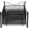 Mind Reader Accessory Organizer, Supply Storage, Makeup, Crafts, Office, Kitchen, Metal Mesh, 15.5″L x 9.38″W x 5.4″H, Silver(Black)