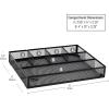 Mind Reader Drawer Organizer, Desk Org, Utensil Organizer, Office, Kitchen, Metal Mesh, Set of 2, Black(Black)