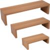 Mind Reader Floating Shelves for Wall, Room Decor, Living Room, Bathroom Shelf, MDF, 16.75″ L x 4.5″ W x 4.”H, Set of 3, White(Brown)