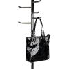 Mind Reader Freestanding Coat Rack, Multi-Hook Organizer for Office or Entryway, Metal, Silver