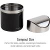 Mind Reader Mini Countertop Trash Can, Set of 2, 1.5L(0.40 gal) Waste Paper Basket, Office, L x 4.75″ W x 6.25″ H, Black(Black)
