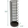 Mind Reader Network Collection, Umbrella Stand, Entryway Organizer, Metal Mesh, 5.5″L x 5.5″W x 15.75″H, Black(Black)