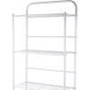 Mind Reader Over The Toilet Storage Rack, Bathroom Organizer, Bathroom Shelves, Metal, 23.5″ L x 10.25″ W x 70.5″ H, White(White)