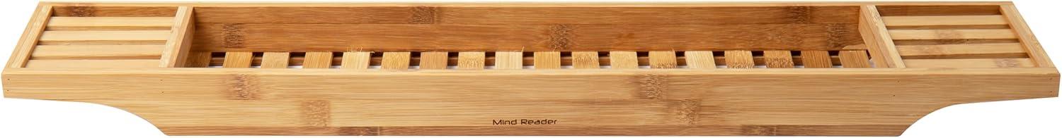 imageMind Reader Bath Mat Shower Mat Bathtub Mat Bathroom Accessory Wood Rayon from Bamboo 235quotL x 165quotW x 04quotH BrownBrown