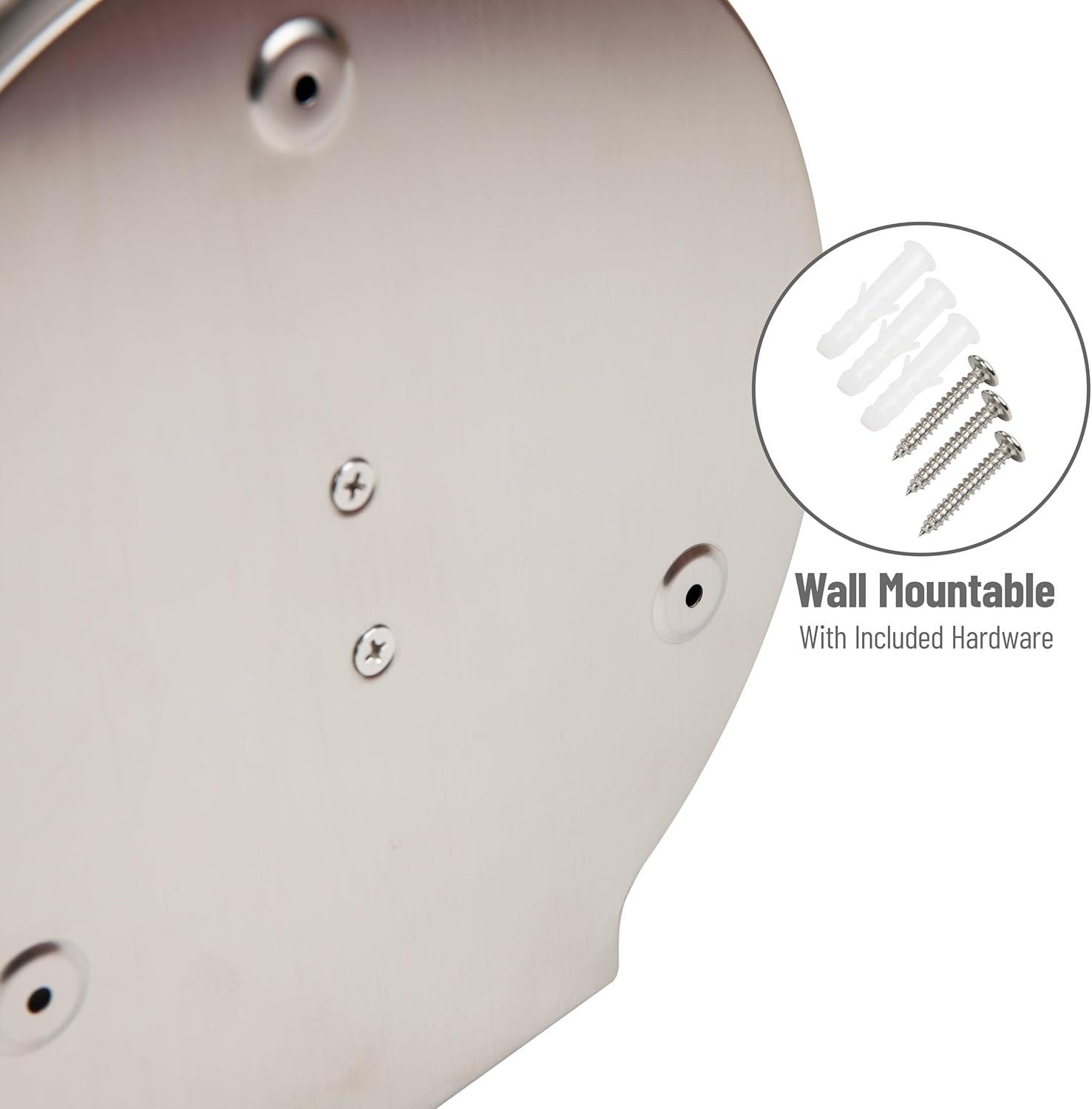 imageMind Reader Toilet Paper Dispenser Wall Mount Lock with Key Restroom Stainless Steel 10quotL x 1025quotW x 45quotH SilverSilver