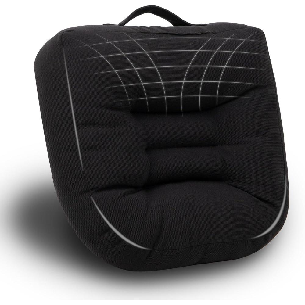 imageMind Reader AirCloud Booster Seat Cushion for Office Car Wheelchair Support Pillow with Carry Handle Black