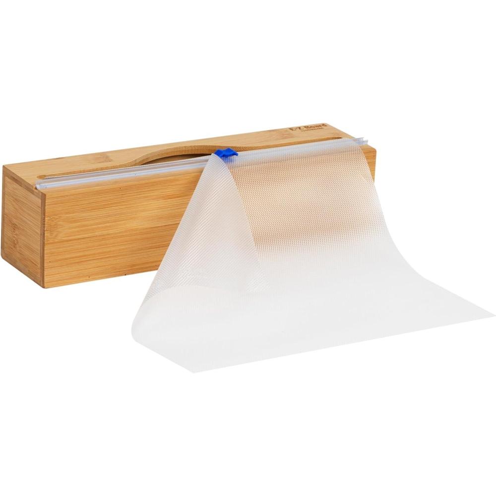 imageMind Reader EZ Board Disposable Plastic Cutting Board 20 Square Feet Easy CleanUp and Convenient Use Ideal for Camping Hunting Boating and For People With Food Allergies ClearBamboo Box