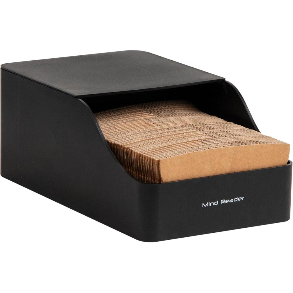imageMind Reader Hot Cup Sleeve Dispenser Coffee Bar Accessories Coffee Station Kitchen Org 591quotL x 965quotW x 394quotH BlackBlack