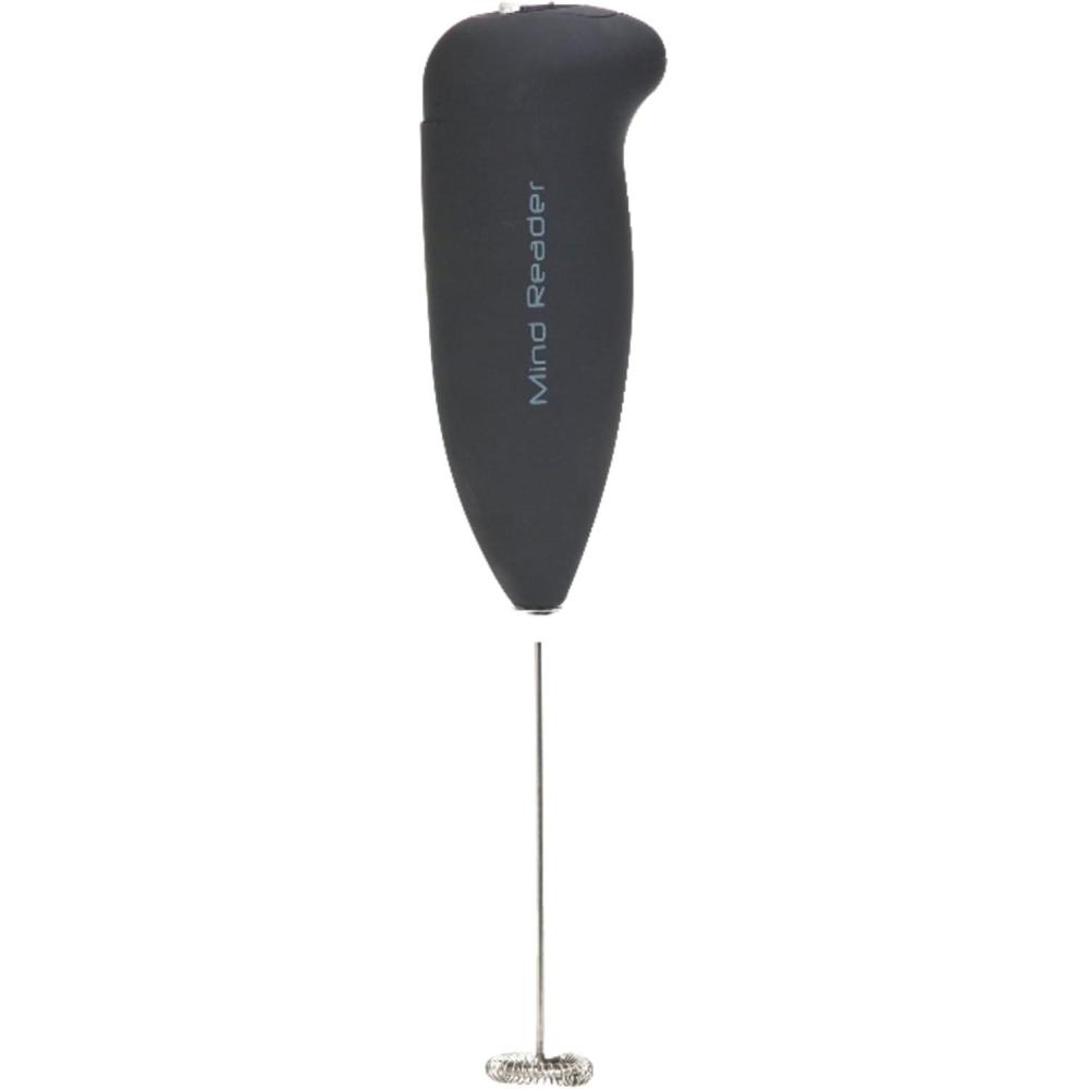 imageMind Reader Milk Frother Handheld Battery Operated Electric Foam Maker for Coffee Cappuccino Latte Stainless Steel Whisk