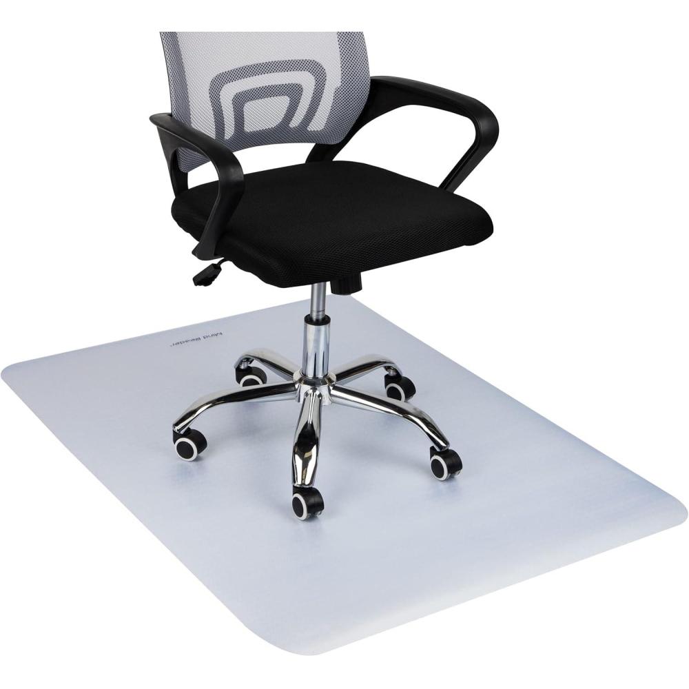 imageMind Reader Office Chair Mat for Hardwood Floors Under Desk Floor Protector Rolling PVC 3525quot L x 47quot W x 00625quot H ClearClear