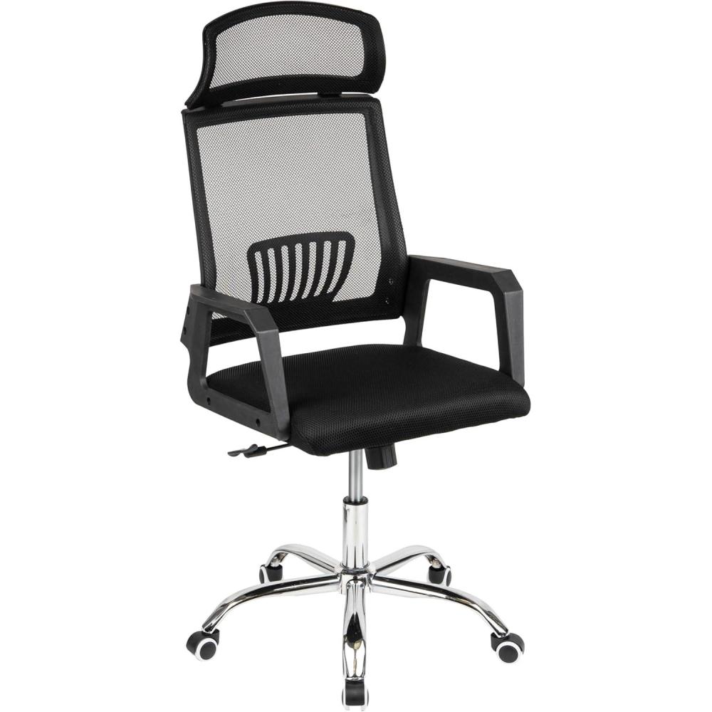 imageMind Reader Office Chair with Wheels Height Adjustable Desk Chair Computer Chair 225quot L x 225quot W x 3337quot H BlackBlack 23l X 20w X 4448h