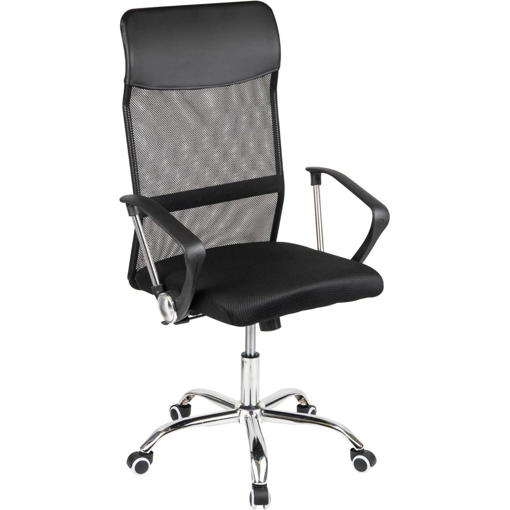 imageMind Reader Office Chair with Wheels Height Adjustable Desk Chair Computer Chair 225quot L x 225quot W x 3337quot H BlackBlack 255l X 21w X 42547h