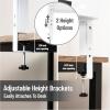 Mind Reader 2-Tier Desk Organizer with Clamp, Accessory Shelf for Office or Gaming, Office, Metal, White