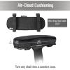 Mind Reader Air-Cloud Memory Foam Armrest Pads, Office & Gaming Chair Arm Rests, Elbow Support with Washable Cover, Black